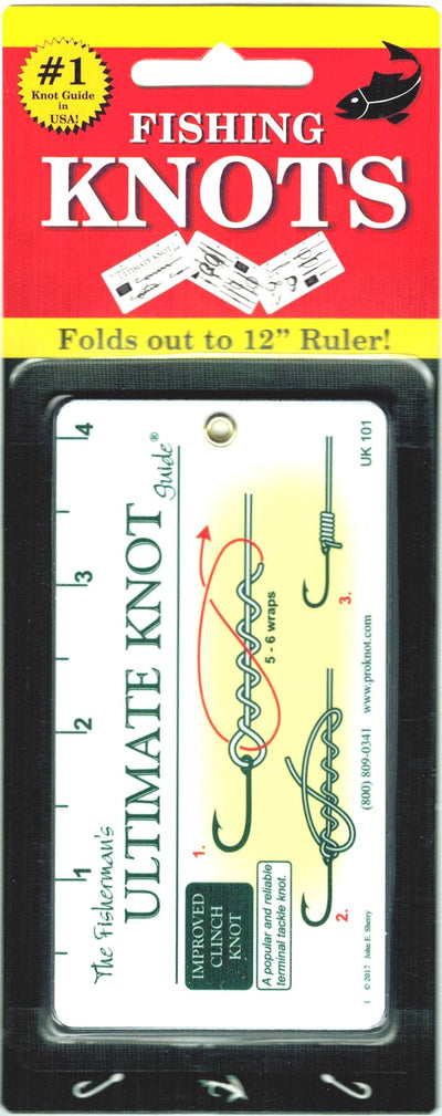Fisherman's Ultimate Knot Guide  Best Fishing Knots on a Waterproof Fold Out Ruler