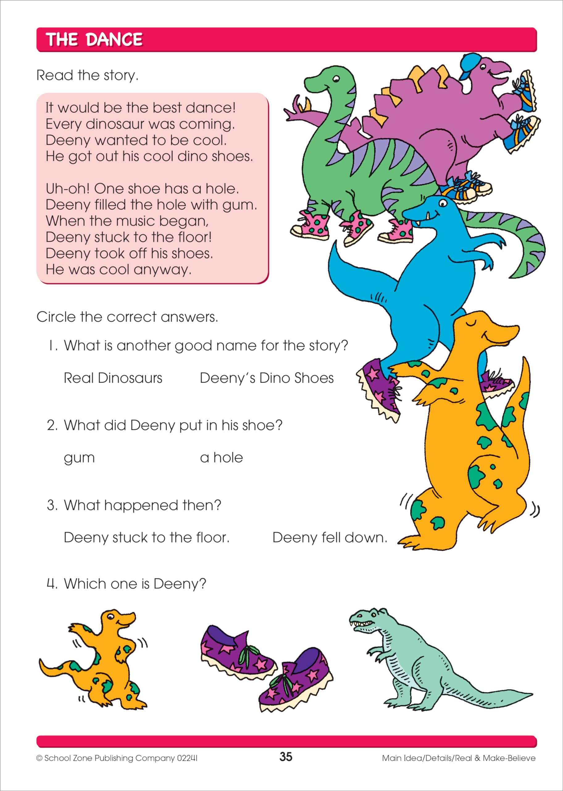 School Zone Reading Activities 1-2 Workbook: 64 Pages, 1st Grade, 2nd Grade, Comprehension, Comparing, Contrasting, Evaluating, Ages 6 to 8 (I Know It! Book Series)
