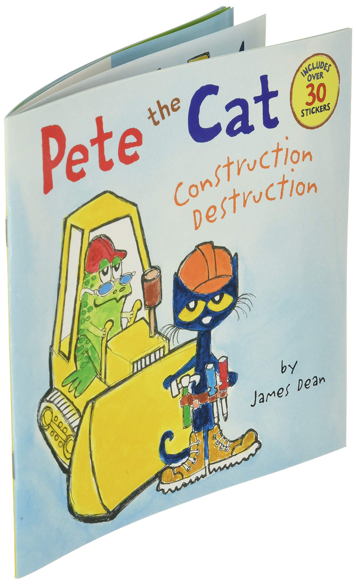 Pete the Cat: Construction Destruction: Includes Over 30 Stickers! - A Groovy Building Story About Playground Creation, Teamwork, and Dreaming Big