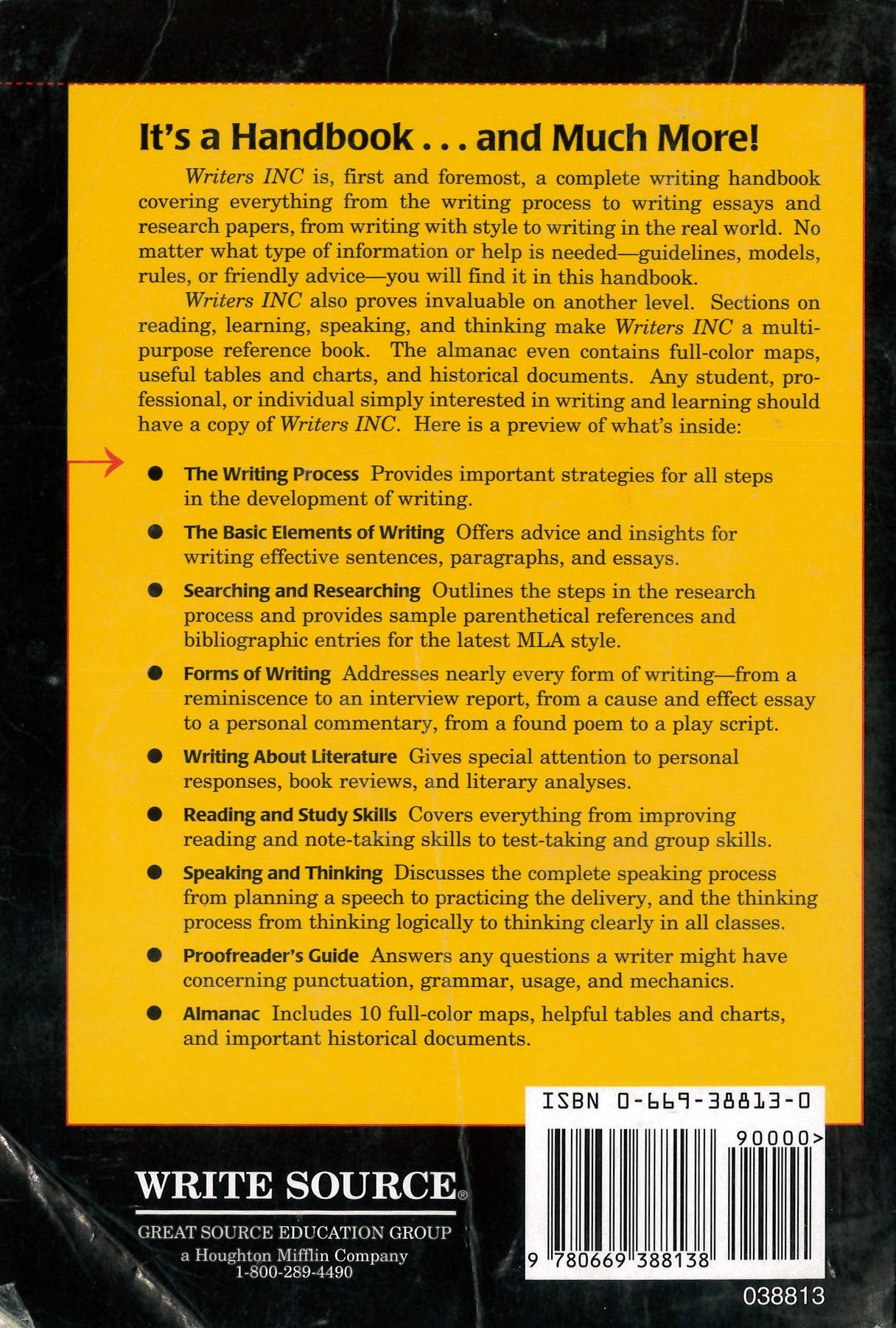 Writers INC: A Student Handbook for Writing & Learning