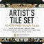 Studio Series Artist's Tiles Black: 75 Acid-Free Black Tiles