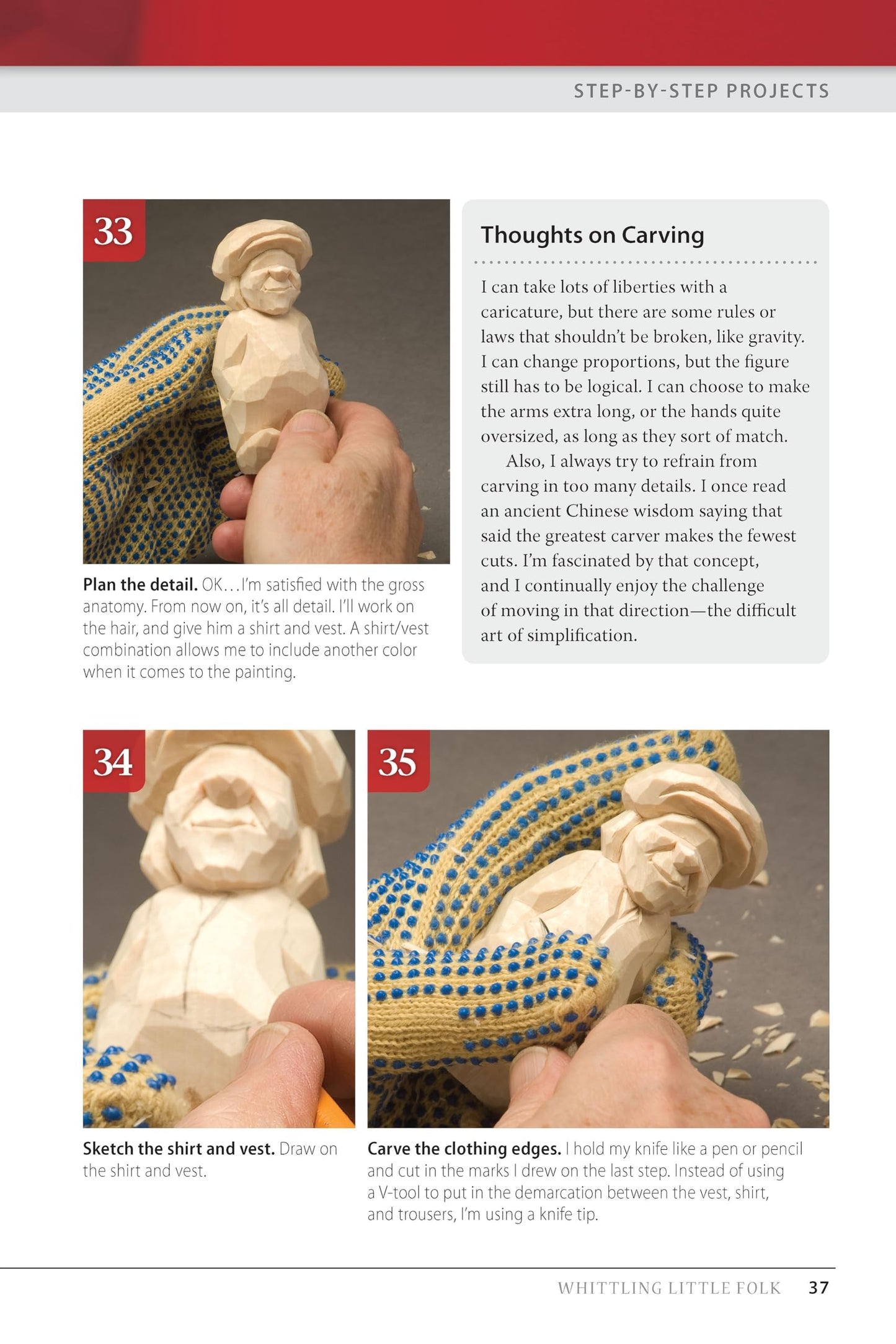 Whittling Little Folk: 20 Delightful Characters to Carve and Paint (Fox Chapel Publishing) Scandinavian Style Flat-Plane Carving with 4-Perspective Photos Providing 360-Degree Views of Each Project