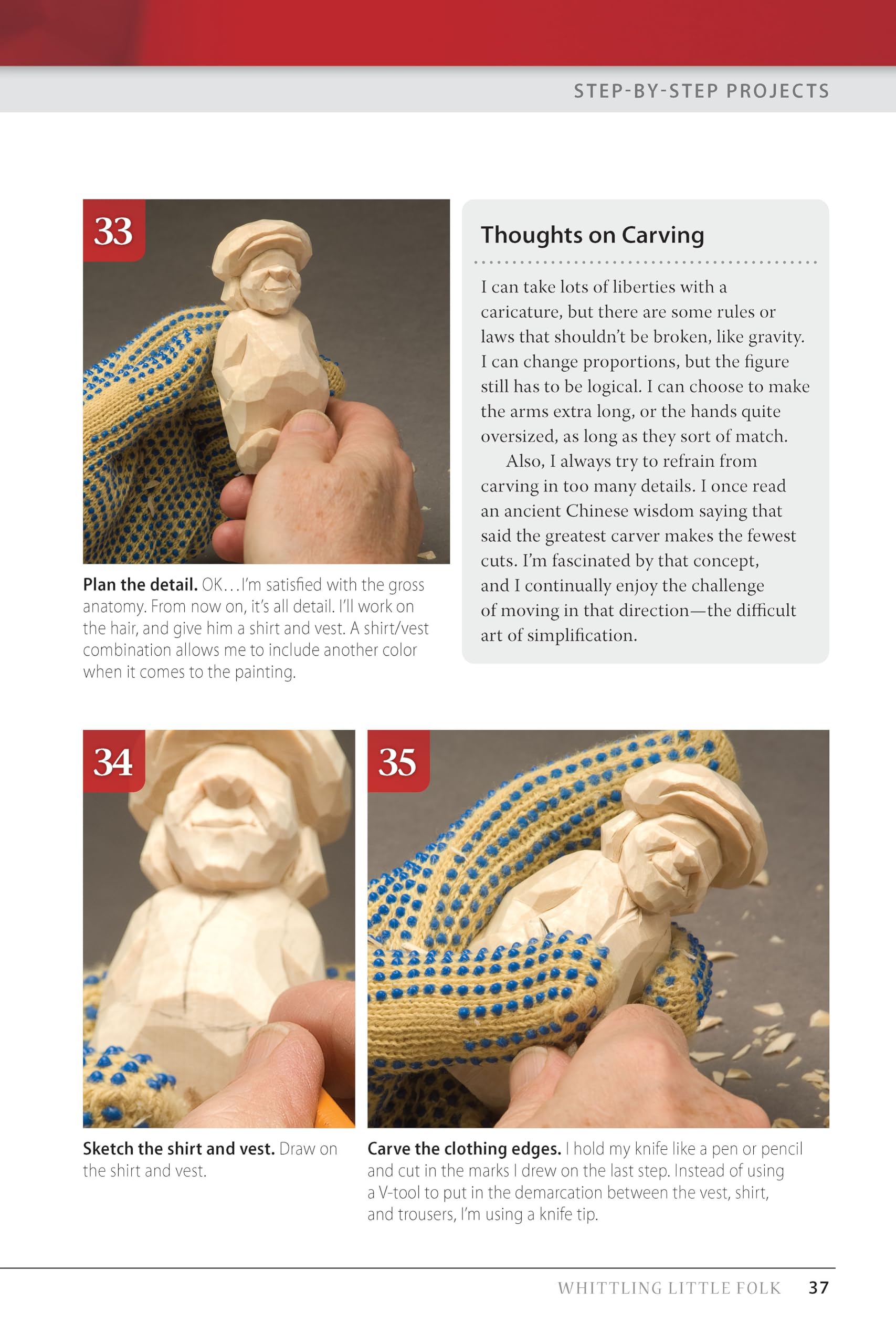 Whittling Little Folk: 20 Delightful Characters to Carve and Paint (Fox Chapel Publishing) Scandinavian Style Flat-Plane Carving with 4-Perspective Photos Providing 360-Degree Views of Each Project