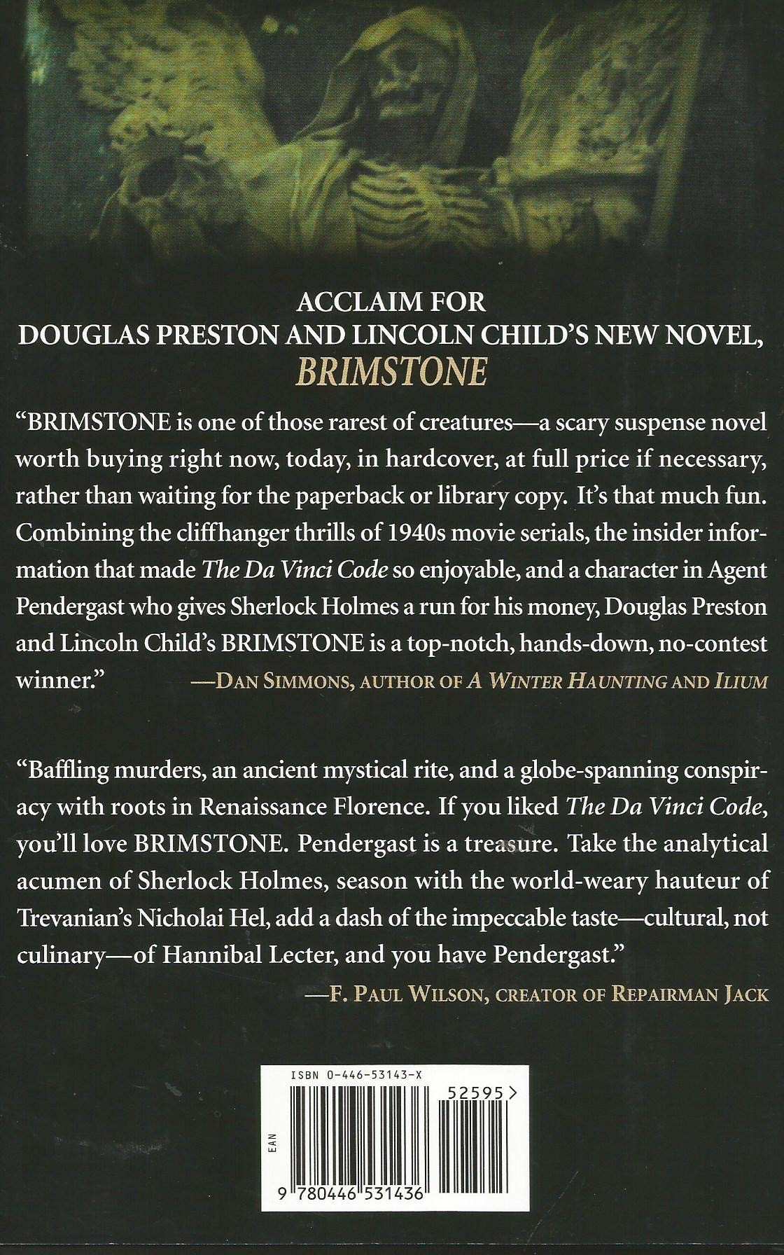 Brimstone (Pendergast, Book 5)