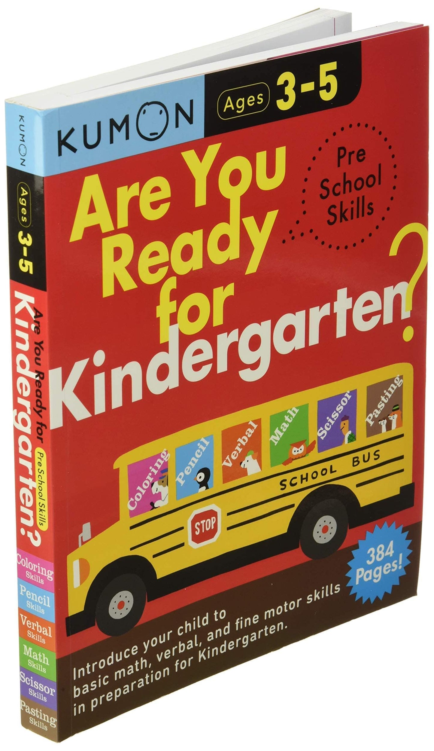 Kumon Are You Ready for Kindergarten Preschool Skills (Big Preschool Workbook), Ages 3-5, 384 pages (Arkw)