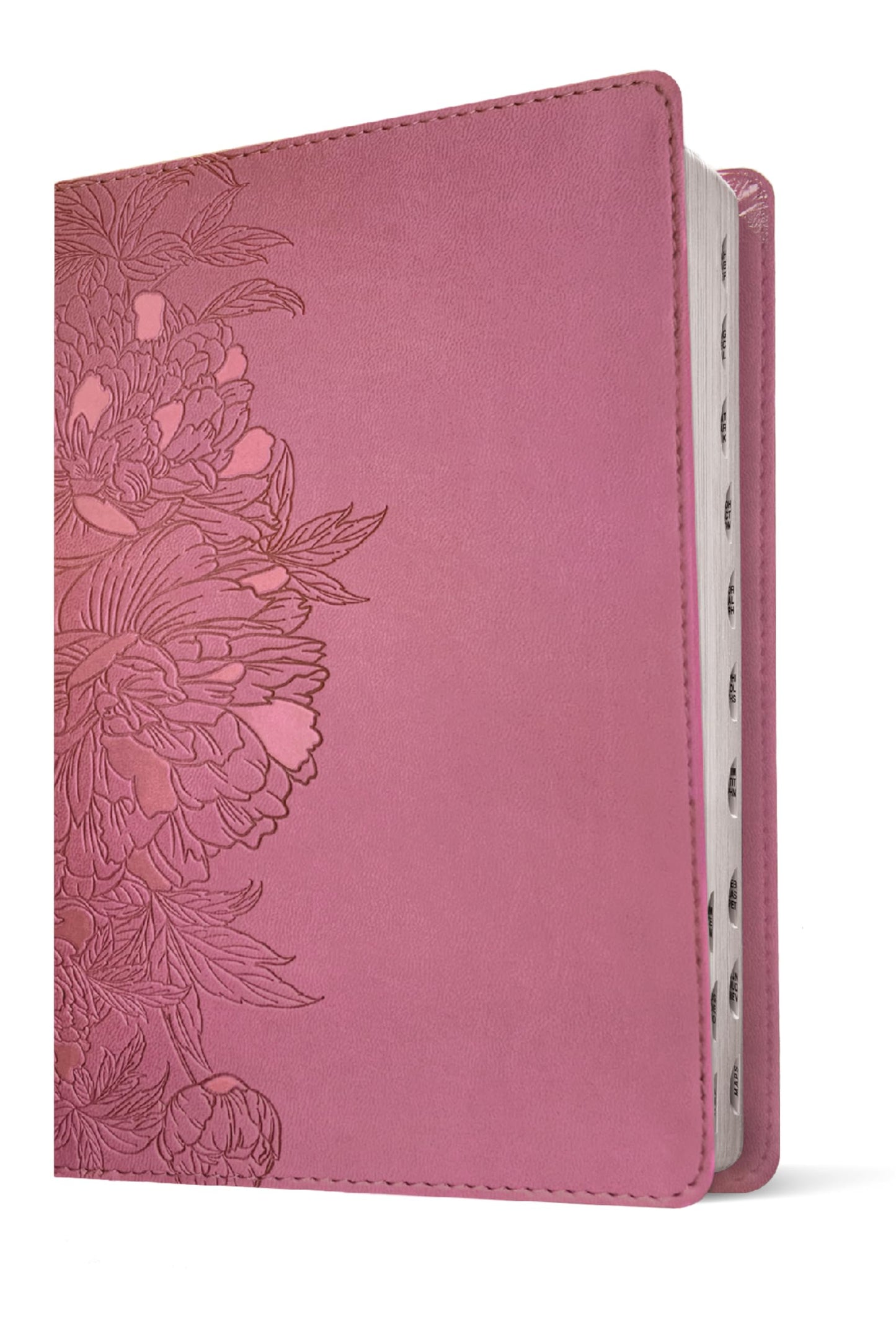 NLT Personal Size Giant Print Bible, Filament Enabled (LeatherLike, Peony Pink, Indexed, Red Letter): Includes Free Access to the Filament Bible App ... Notes, Devotionals, Worship Music, and Video