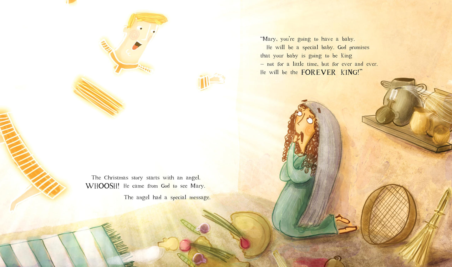 The Christmas Promise: A True Story from the Bible about God's Forever King (Illustrated Christian Christmas gift for kids ages 3-6 telling the nativity story)