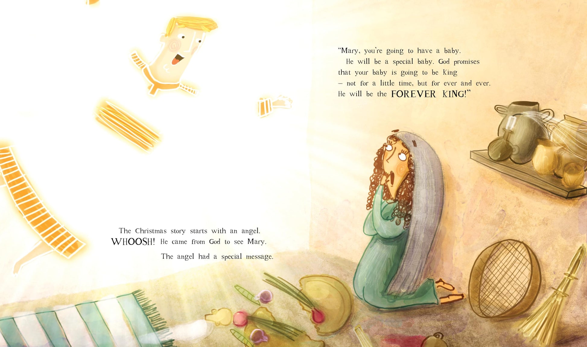 The Christmas Promise: A True Story from the Bible about God's Forever King (Illustrated Christian Christmas gift for kids ages 3-6 telling the nativity story)
