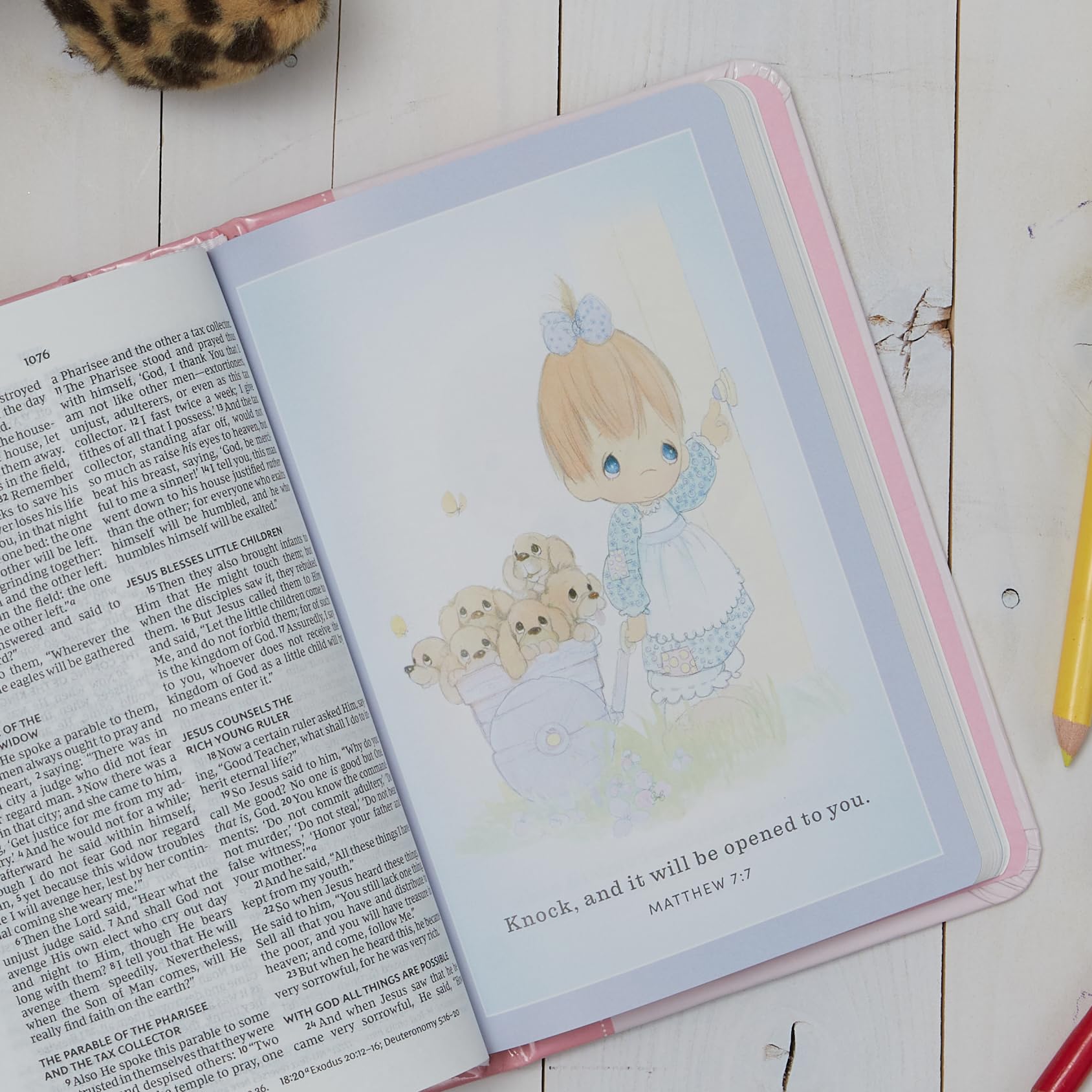 NKJV, Precious Moments Small Hands Bible, Hardcover, Teal, Comfort Print: Holy Bible, New King James Version