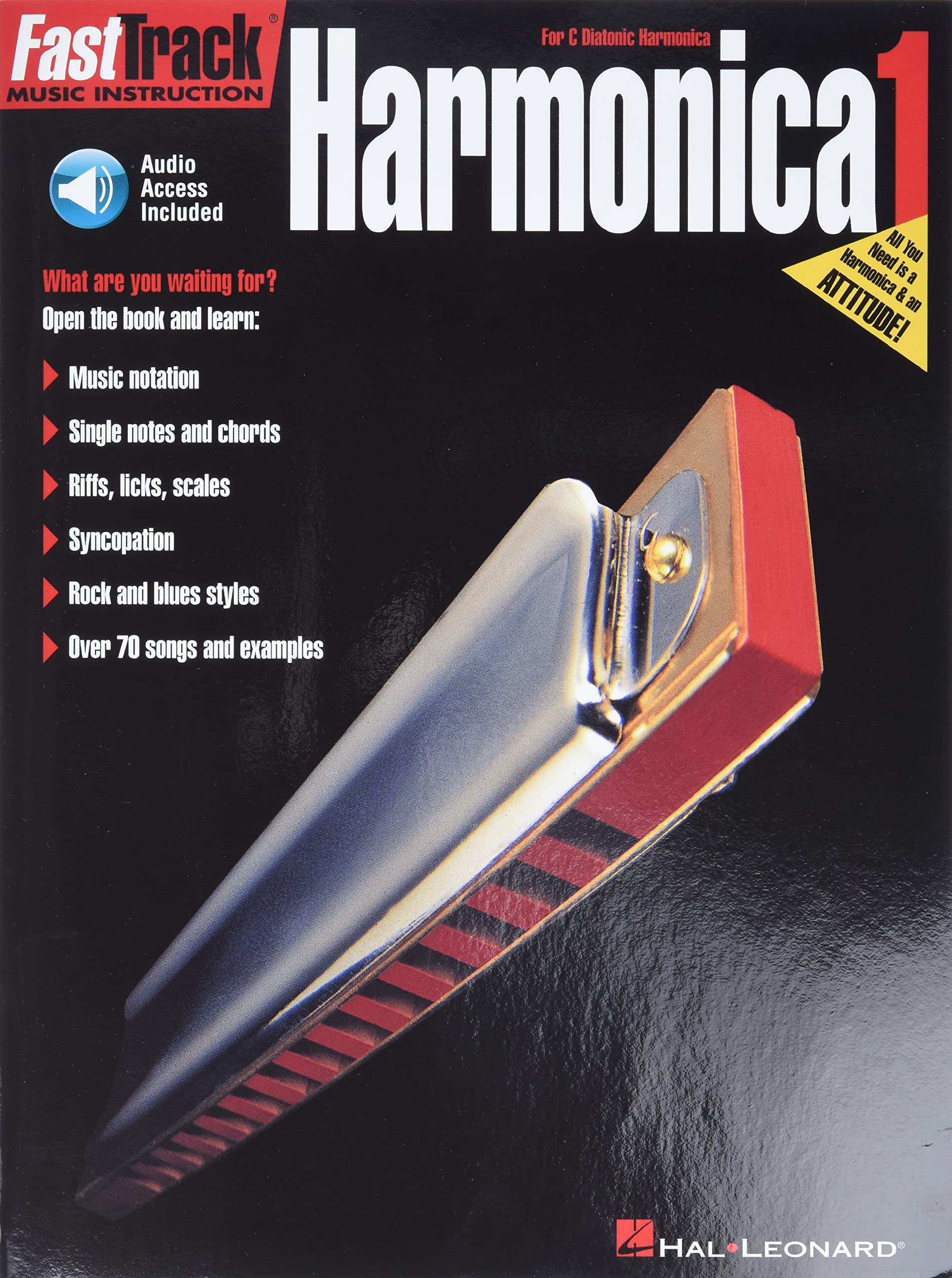 FastTrack Harmonica Method - Book 1 Book/Online Audio (Fast Track Music Instruction)
