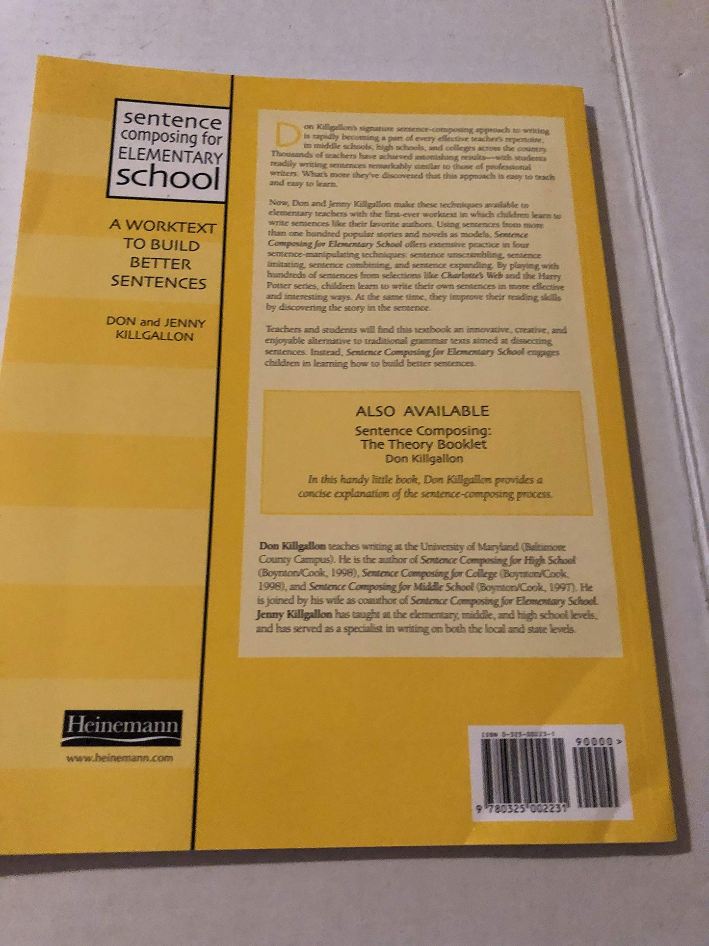 Sentence Composing for Elementary School: A Worktext to Buil