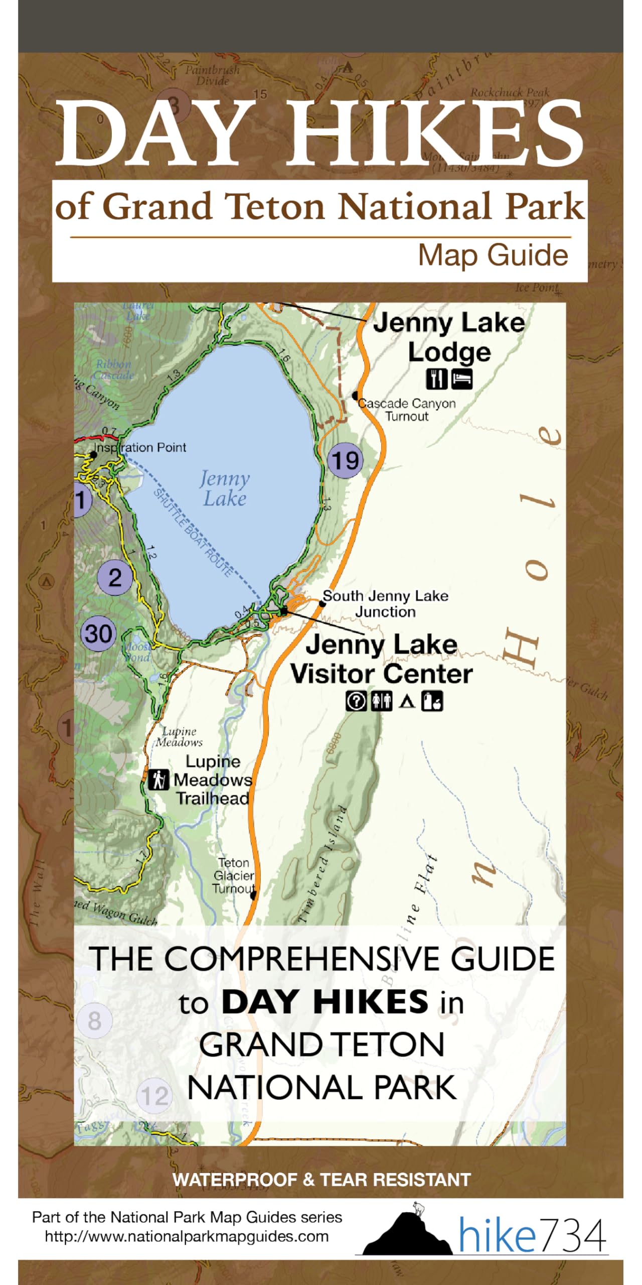 Day Hikes of Grand Teton National Park Map Guide
