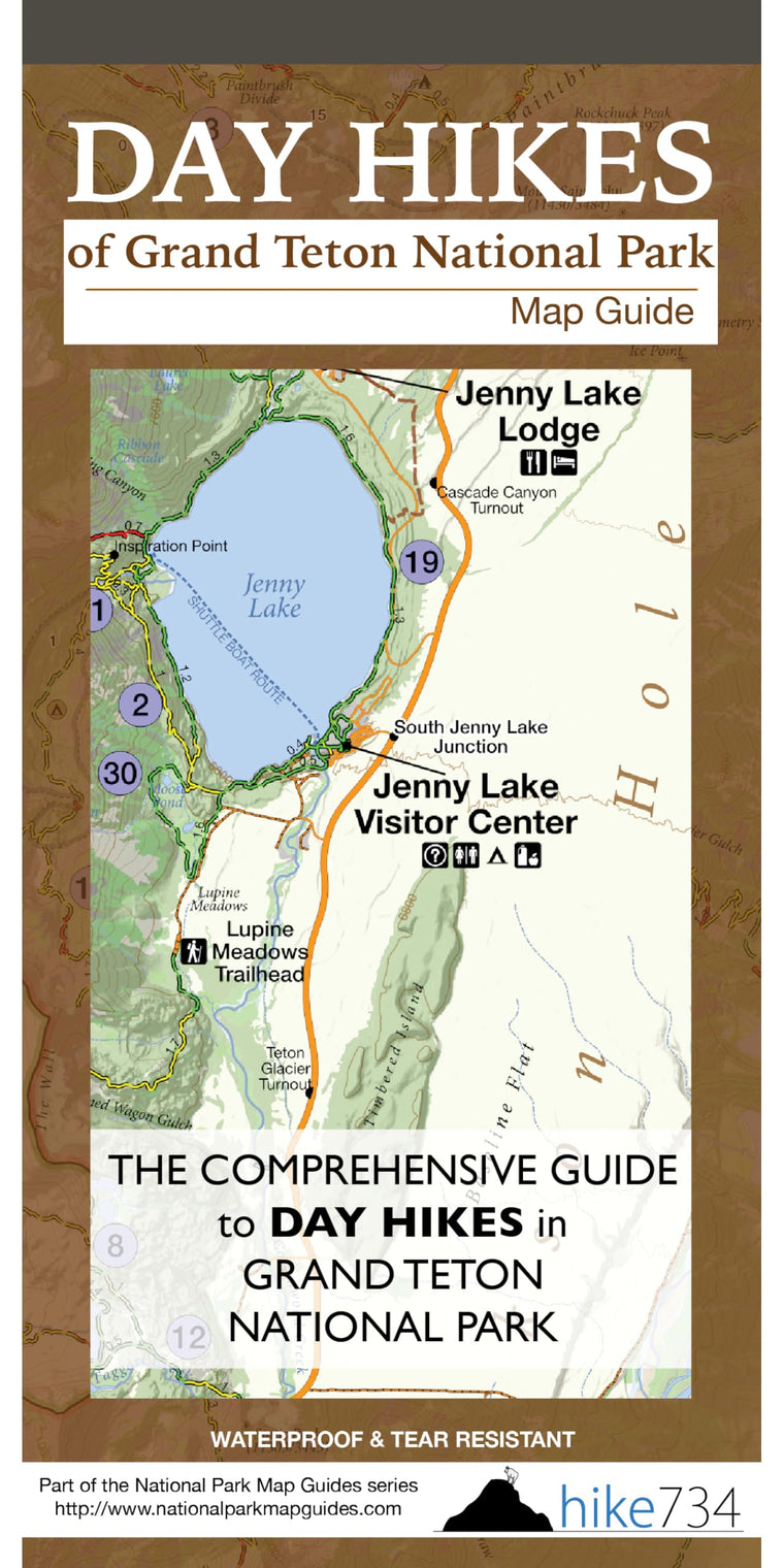 Day Hikes of Grand Teton National Park Map Guide