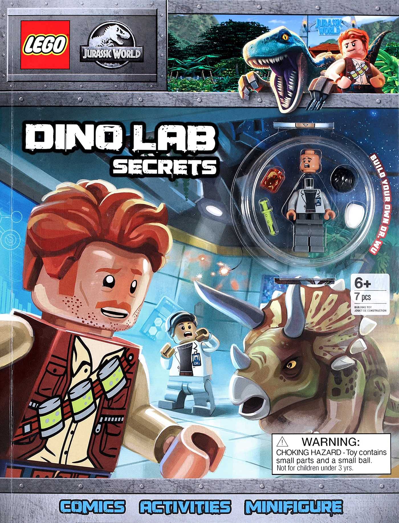 LEGO Jurassic World: Dino Lab Secrets (Activity Book with Minifigure)