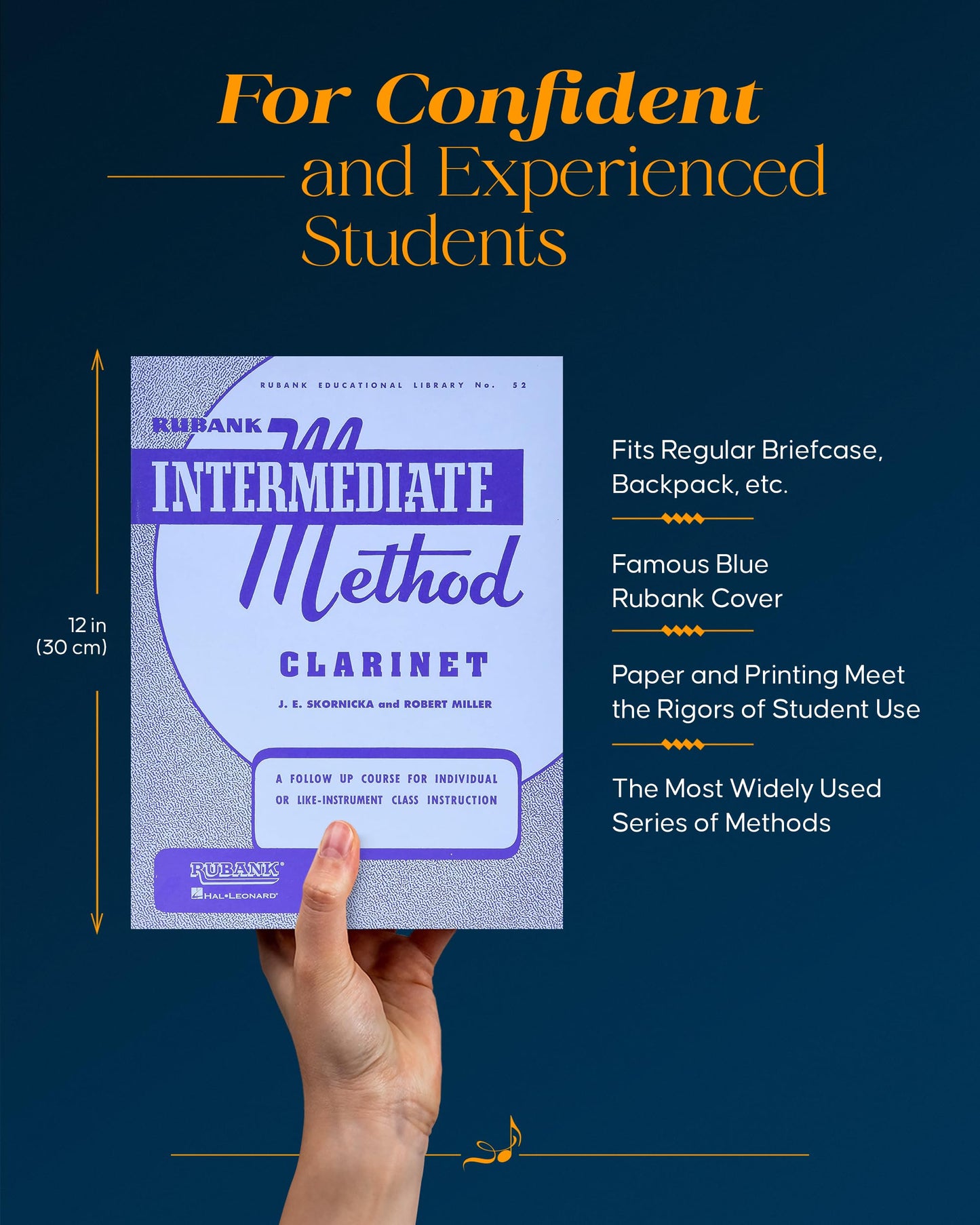Rubank Intermediate Method - Clarinet (Rubank Educational Library, 52) - Clarinet Music Book for Teachers and Students - Easy to Read and Study Clarinet Sheet Music