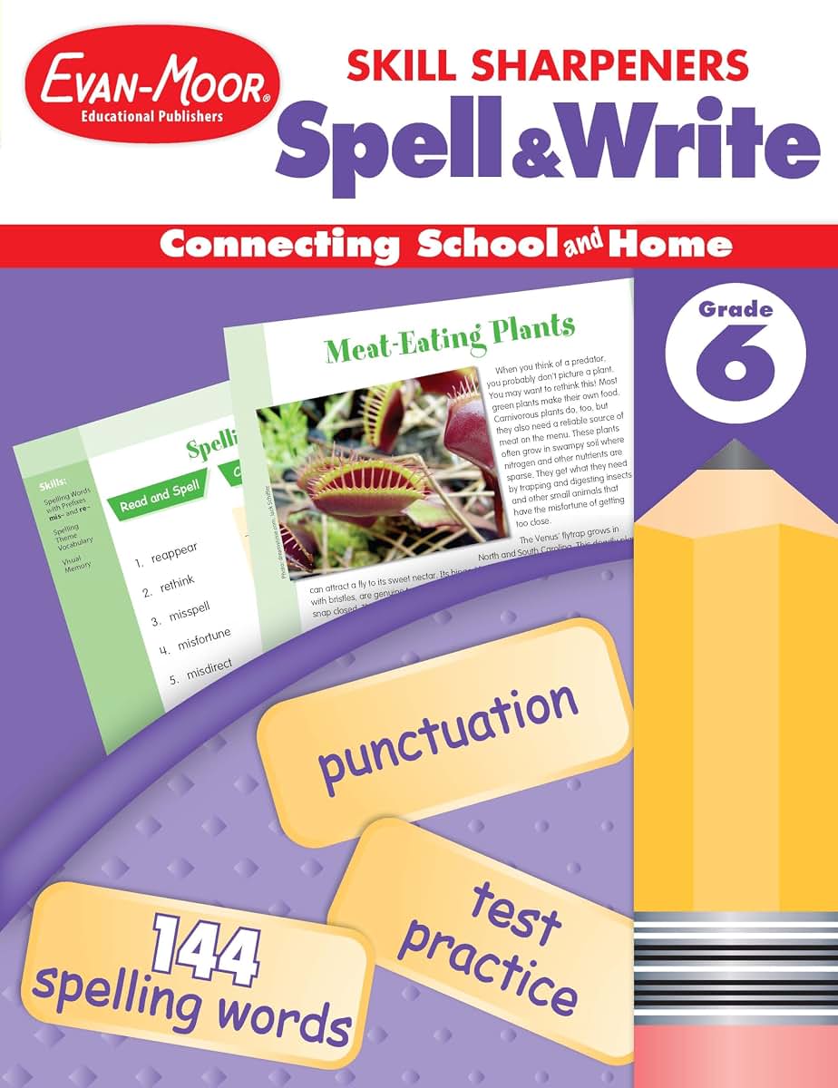 Skill Sharpeners Spell & Write, Grade 6