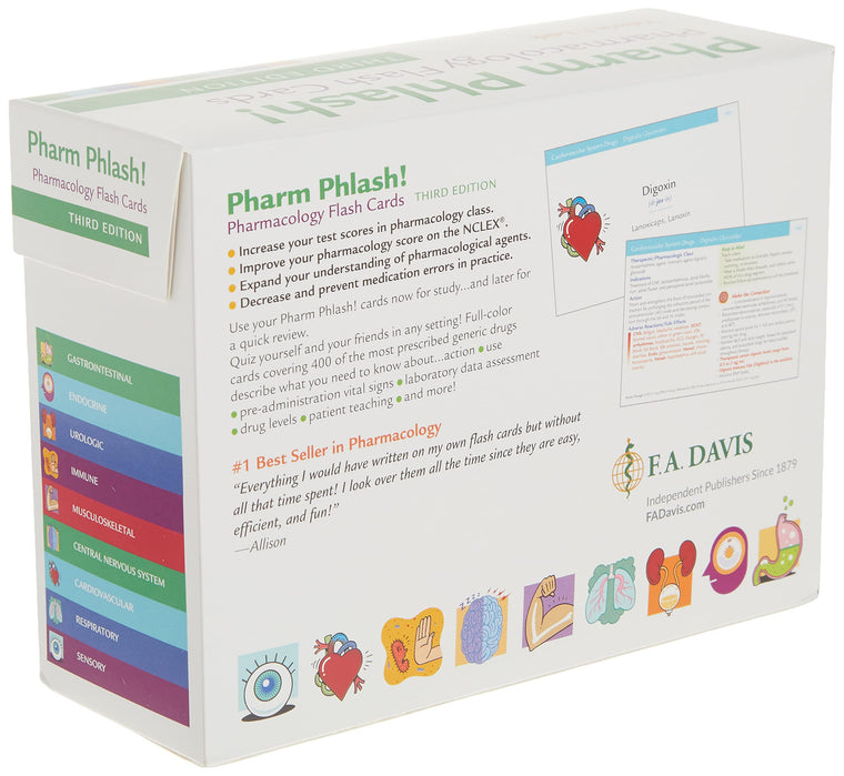 Pharm Phlash!: Pharmacology Flash Cards — back cover