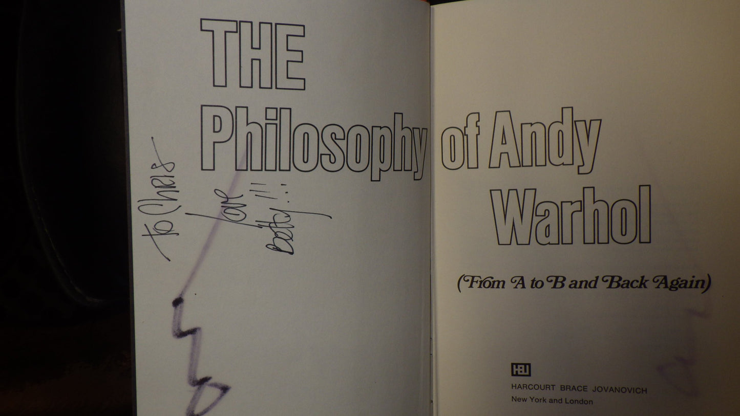The Philosophy of Andy Warhol: From A to B and Back Again