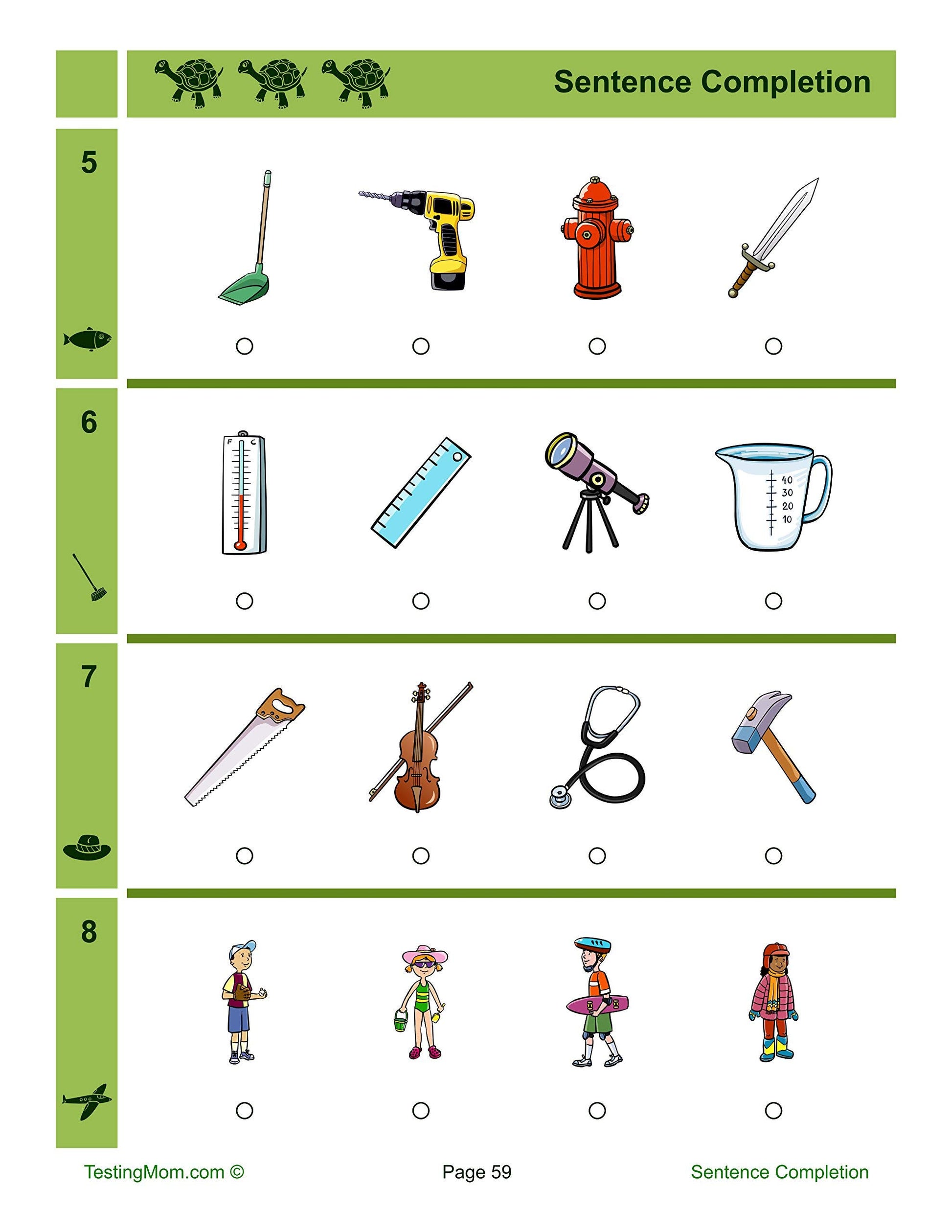 TestingMom.com Kindergarten Full Length Practice Test for CogAT Cognitive Ability Test for 3-6 Year Olds - Learning Resources to Help Gifted and Talented Children