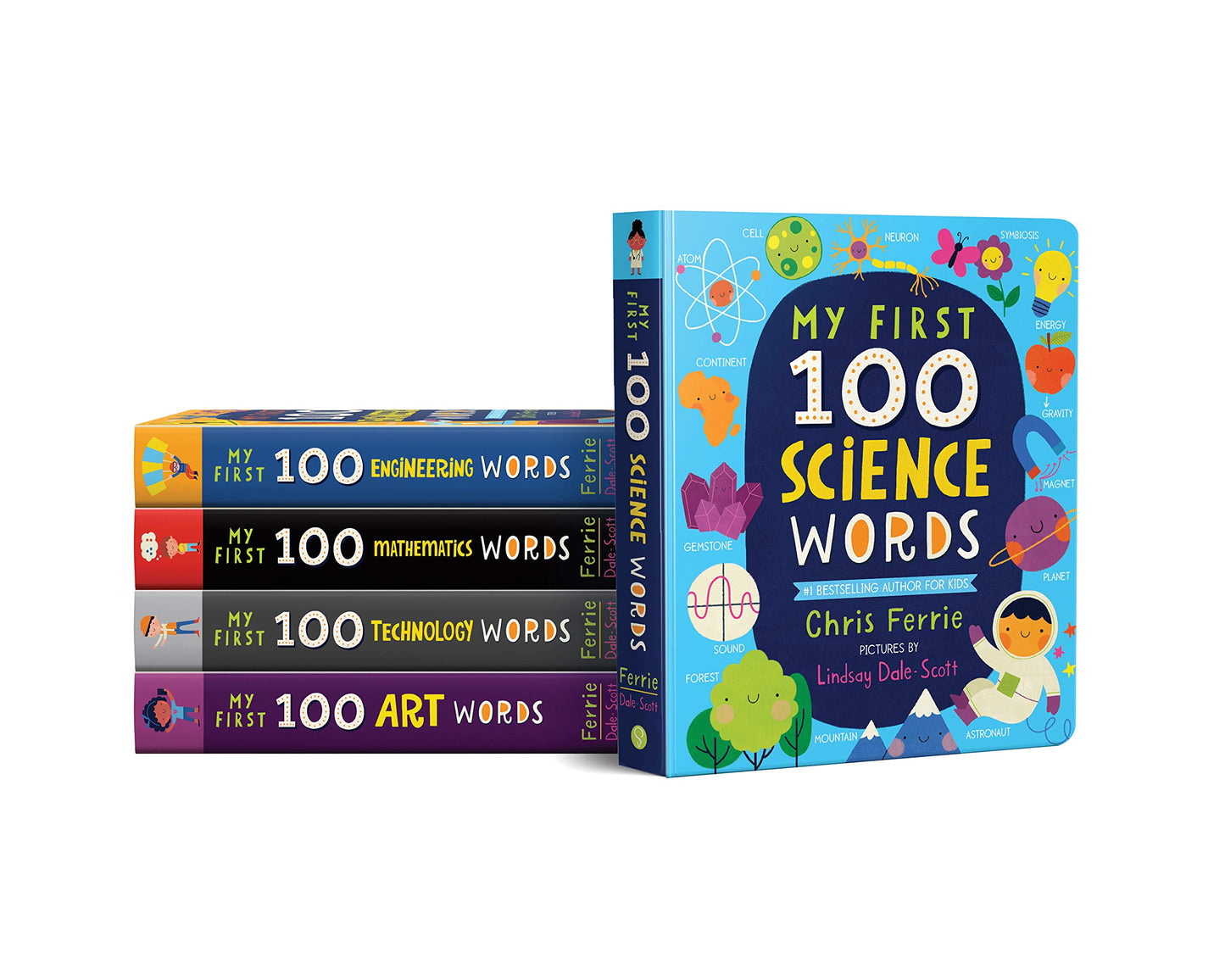 My First 100 STEAM Words Book Set from Baby University: Introduce Babies and Toddlers to Science, Technology, Engineering, Mathematics, Art and More!