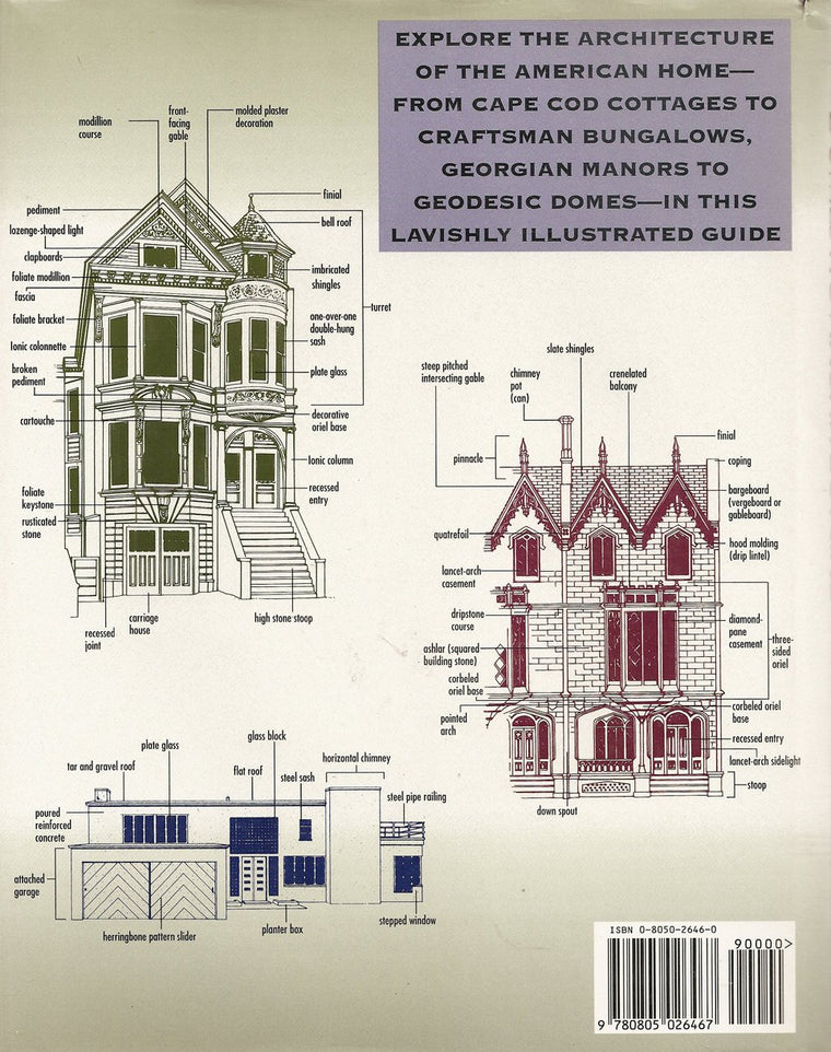 The Visual Dictionary of American Domestic Architecture (Henry Holt Reference Book) — back cover