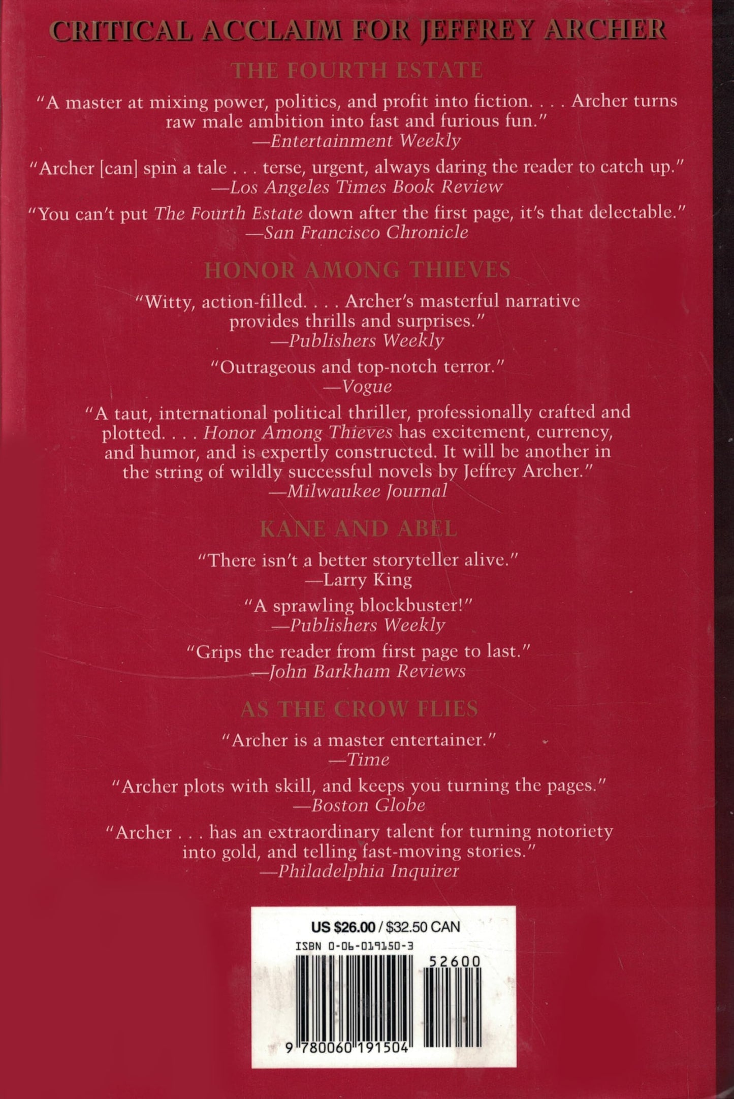 The Eleventh Commandment: A Novel by Jeffrey Archer