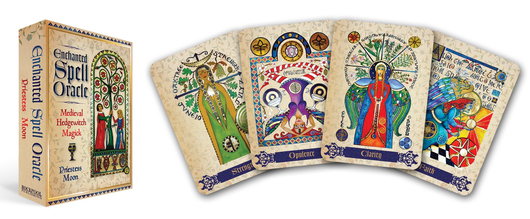 Enchanted Spell Oracle: Medieval Hedgewitch Magick (Rockpool Oracle Card Series)