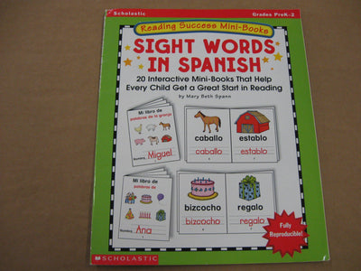 Reading Success Mini-books: Sight Words In Spanish