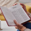 NKJV, Compact Center-Column Reference Bible, Brown Leathersoft, Red Letter, Comfort Print
