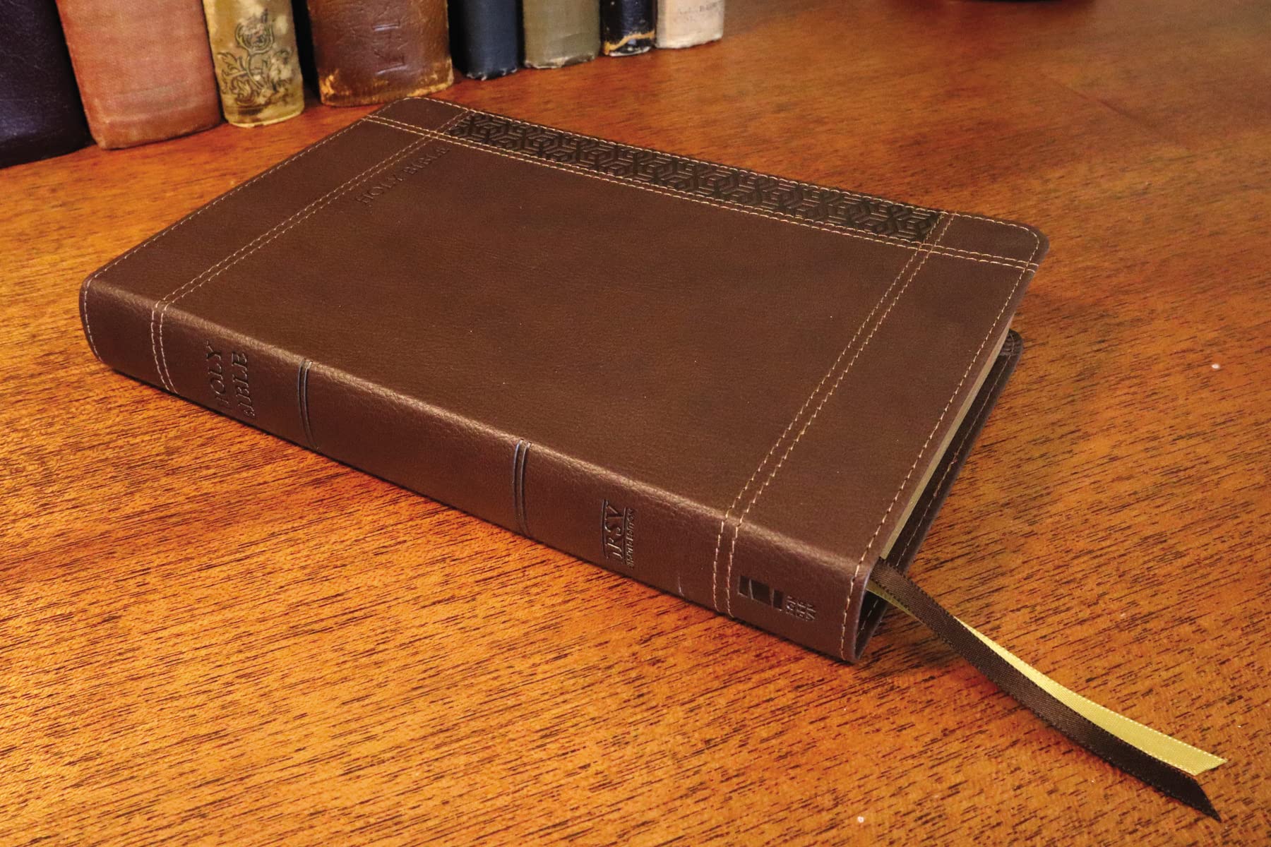 NRSVue, Holy Bible, Personal Size, Leathersoft, Brown, Comfort Print