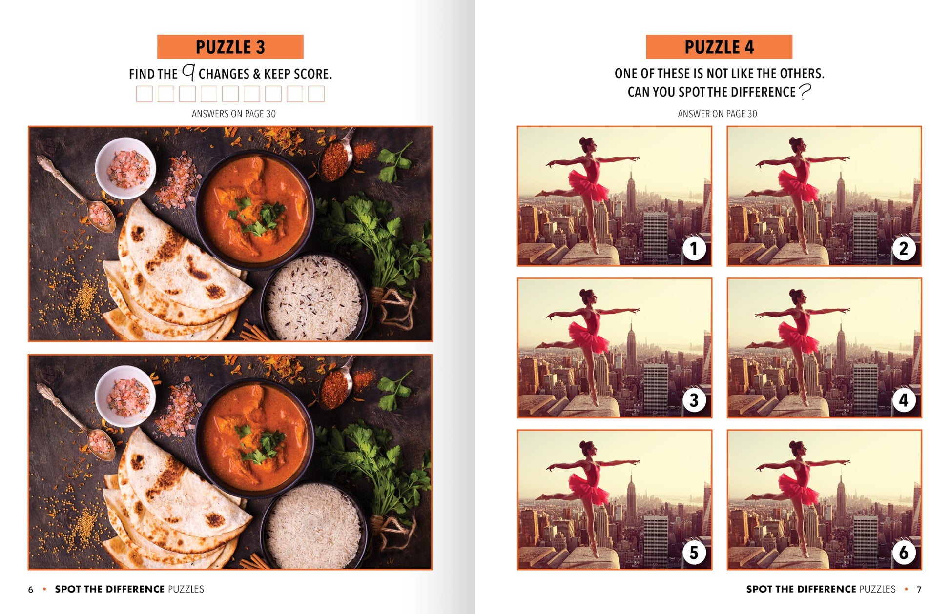 Spot The Difference Puzzle Books, Picture Puzzle Books for Adults and Kids with Over 15 Picture Puzzles, Train Your Brain with Fun Puzzle Activities for All Ages, Volume 1