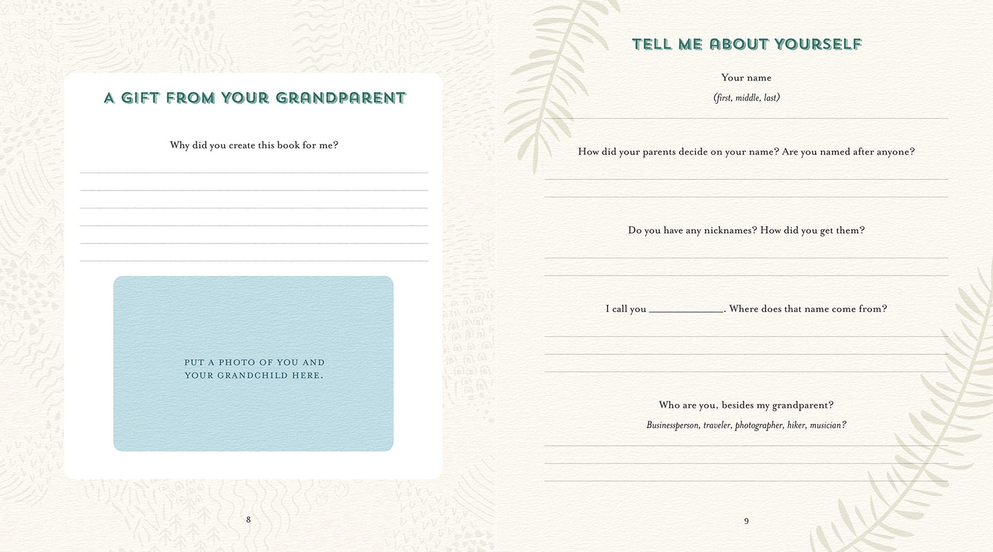 For My Grandchild: A Grandparent's Gift of Memory