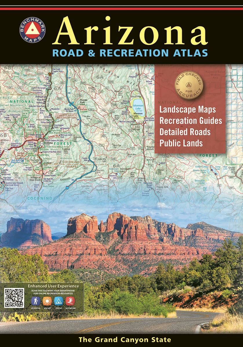 Arizona Road & Recreation Atlas - 13th Edition, 2024 (Benchmark Road & Recreation Atlases)