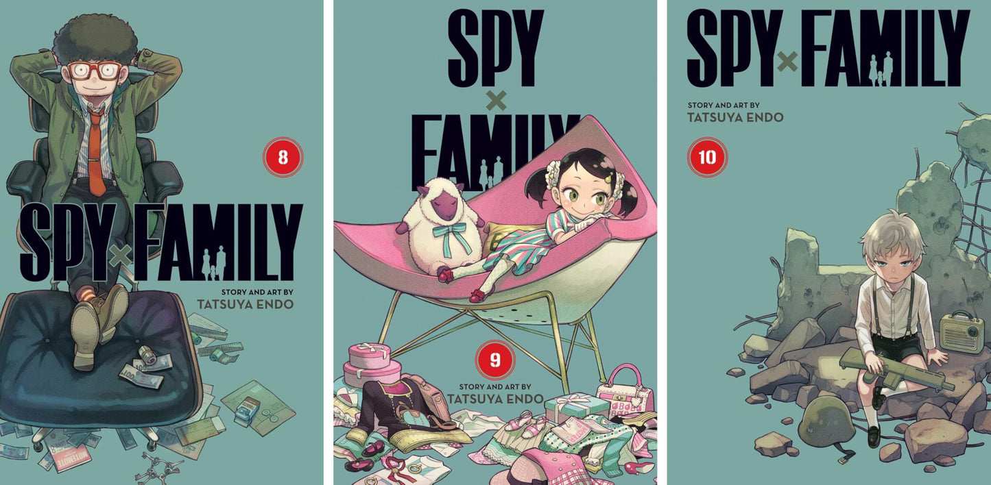 Spy x Family Complete 17 Book Series (Vol. 1-15 + Official Guide + Spy x Family Portrait) Manga Set, by Tatsuya Endo (17 Books)