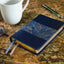NIV, Thinline Bible, Compact, Leathersoft, Blue Floral, Red Letter, Comfort Print