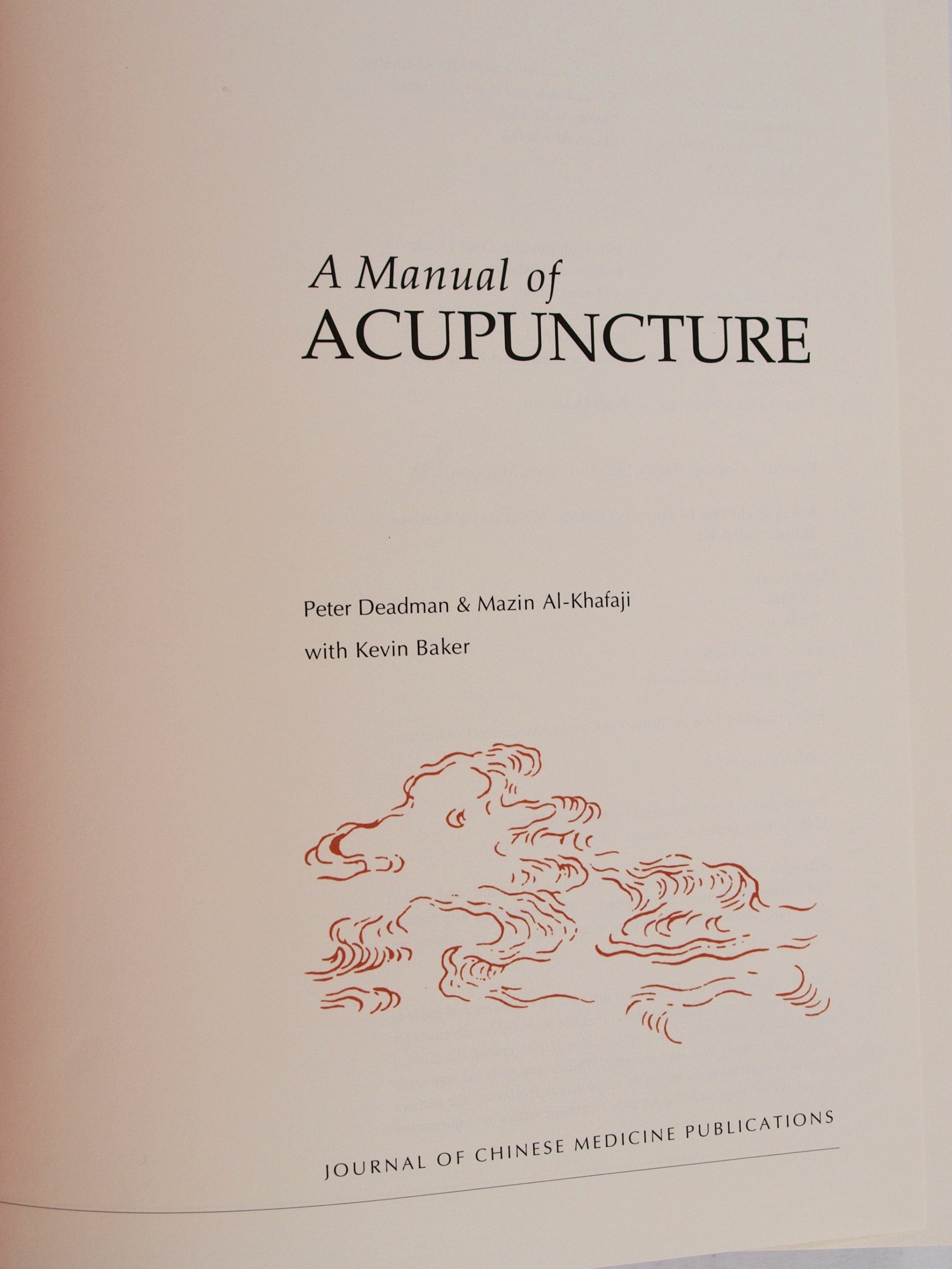 A Manual of Acupuncture