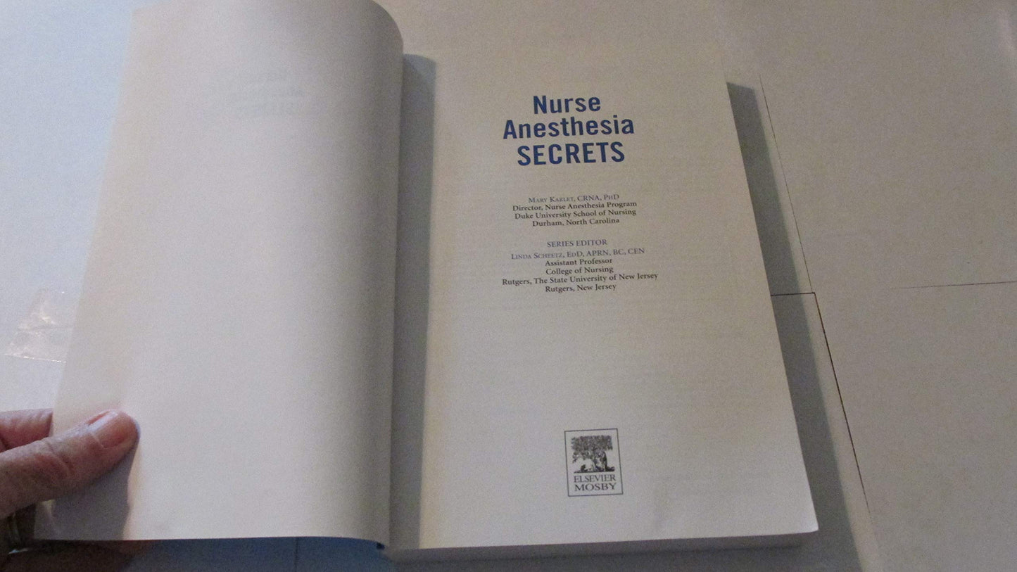 Nurse Anesthesia Secrets