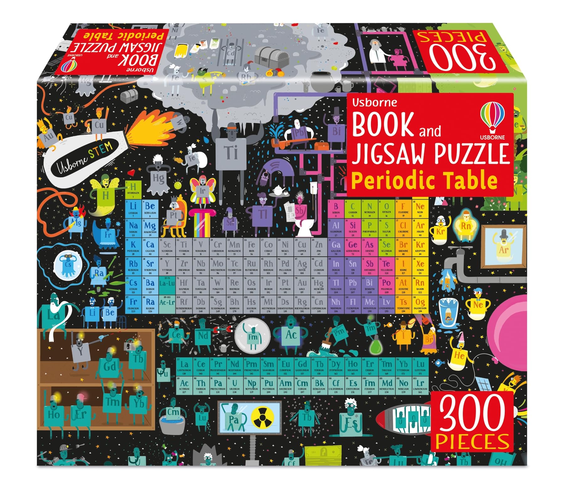 Usborne Book and Jigsaw Periodic Table: An Entertaining and Educational Exploration of the Universe's 118 Chemical Elements, with a 300-Piece Jigsaw and Online Activities for Enriched Learning