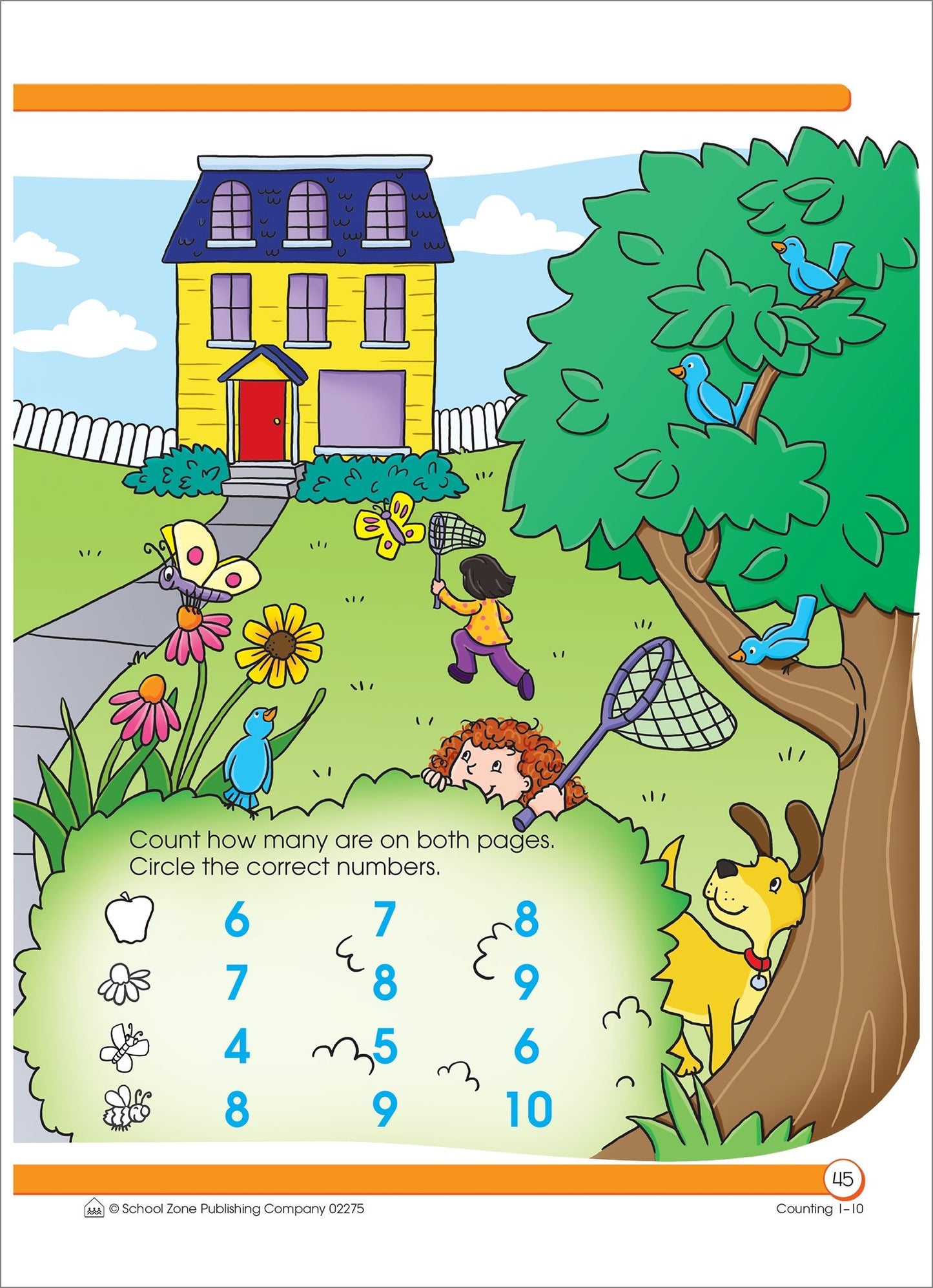 School Zone - Counting 1-10 Workbook - 64 Pages, Ages 3 to 5, Preschool to Kindergarten, Tracing Numbers, Writing Numbers, Sequencing, and More (School Zone Get Ready! Book Series)