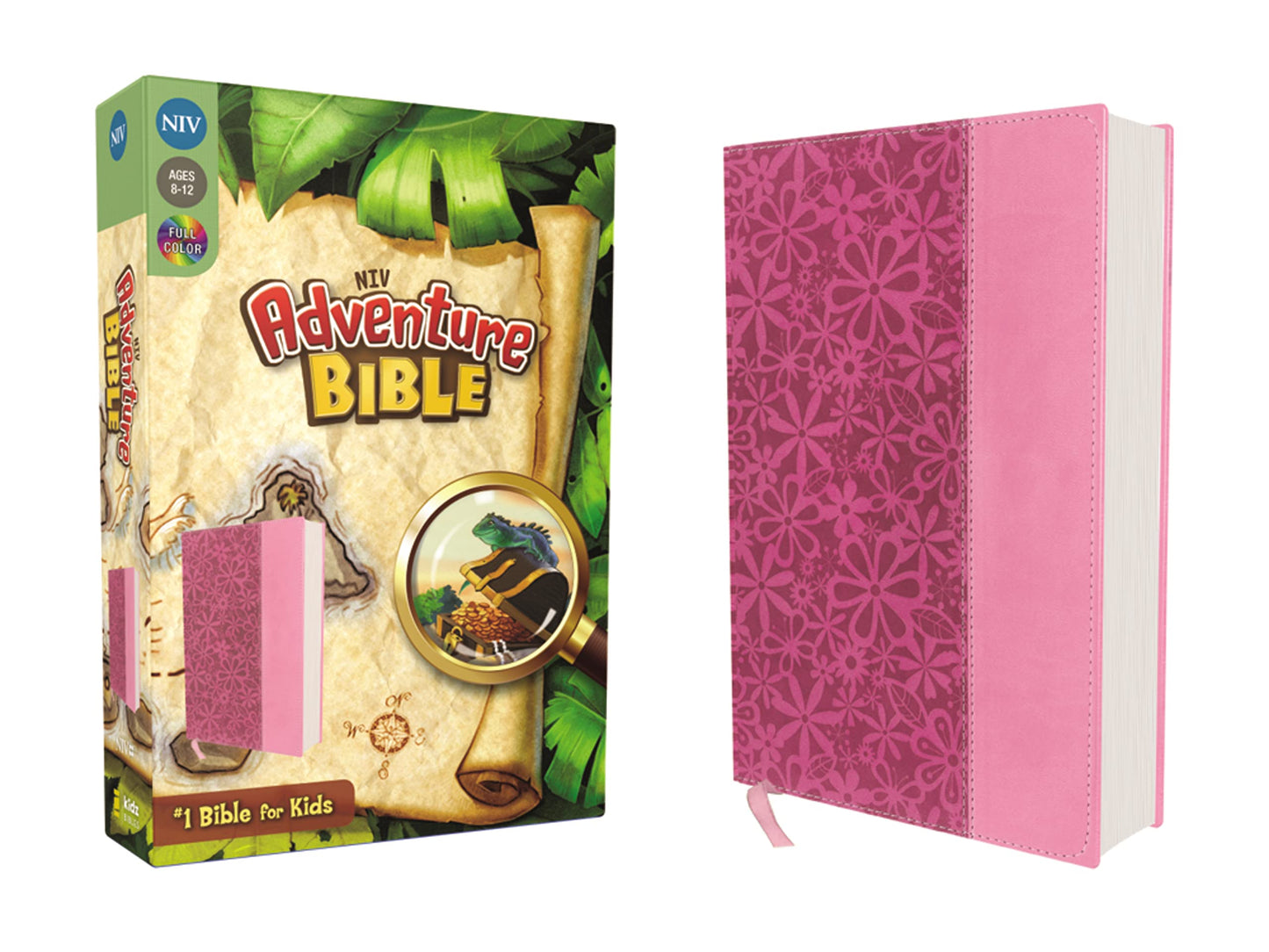 NIV Adventure Bible Leathersoft Pink Full Color by Zonde