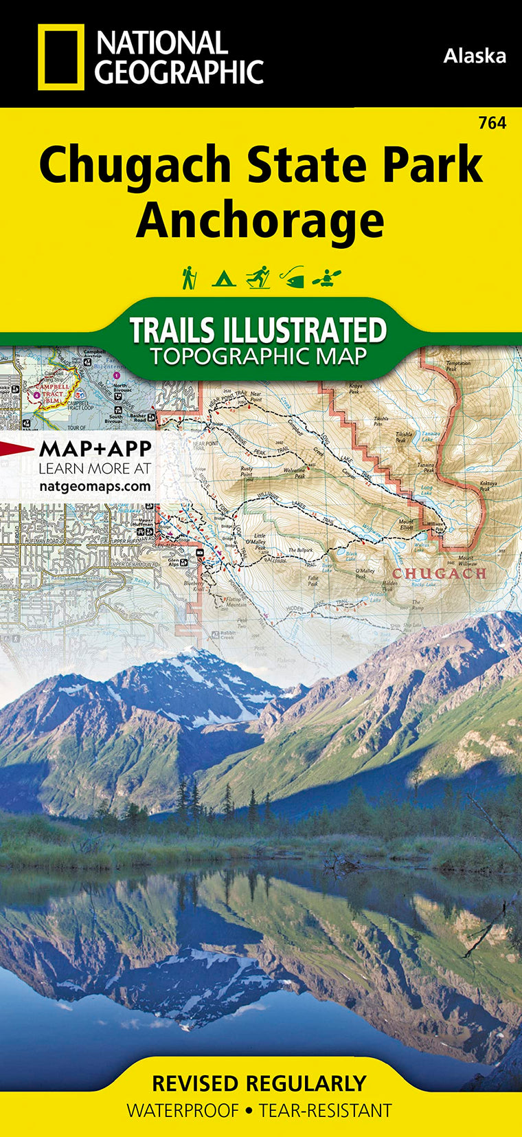 Chugach State Park, Anchorage Map (National Geographic Trails Illustrated Map, 764)