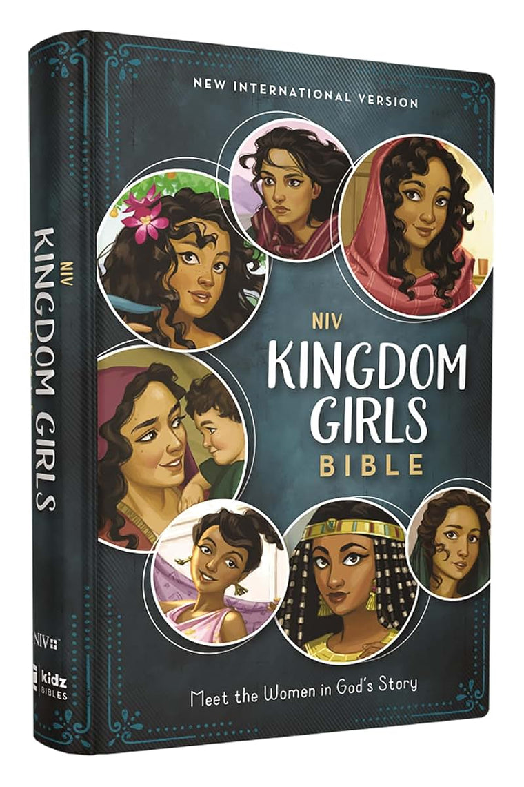 NIV, Kingdom Girls Bible, Full Color, Hardcover, Teal, Comfort Print: Meet the Women in God's Story (Best Gift for Girls Ages 8-12 to Build Faith, Strength, and Character)