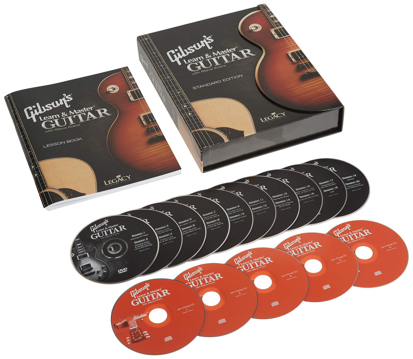 Gibson's Learn & Master Guitar Boxed Dvd/CD Set Legacy Of Learning