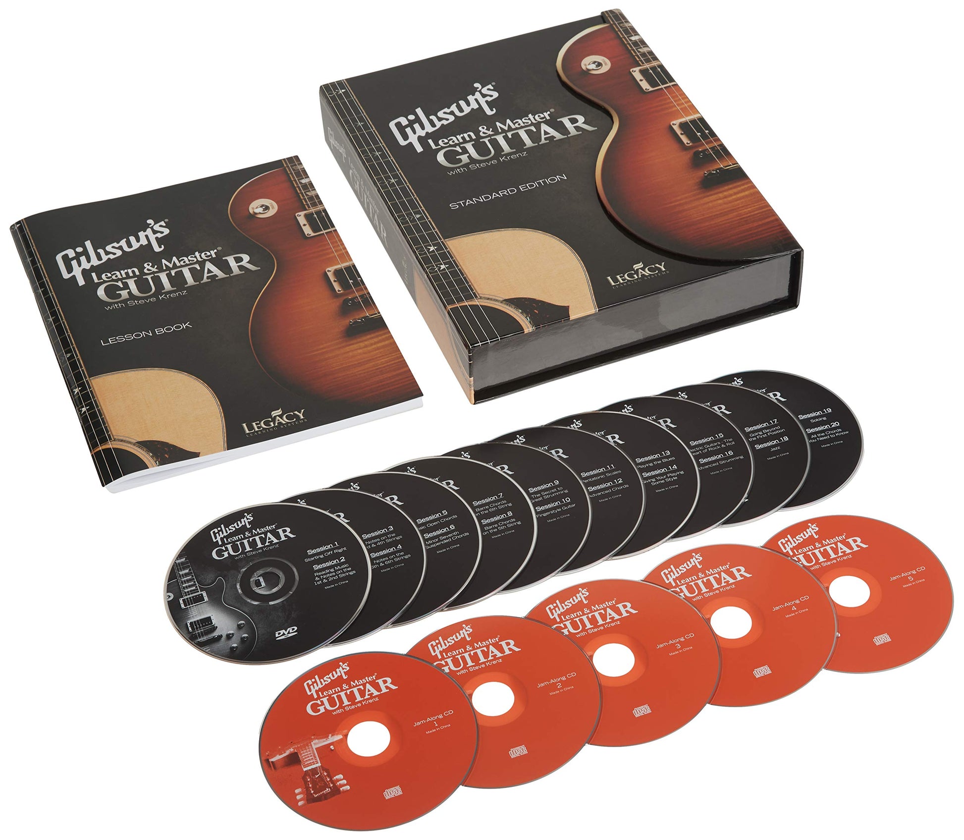 Gibson's Learn & Master Guitar Boxed Dvd/CD Set Legacy Of Learning