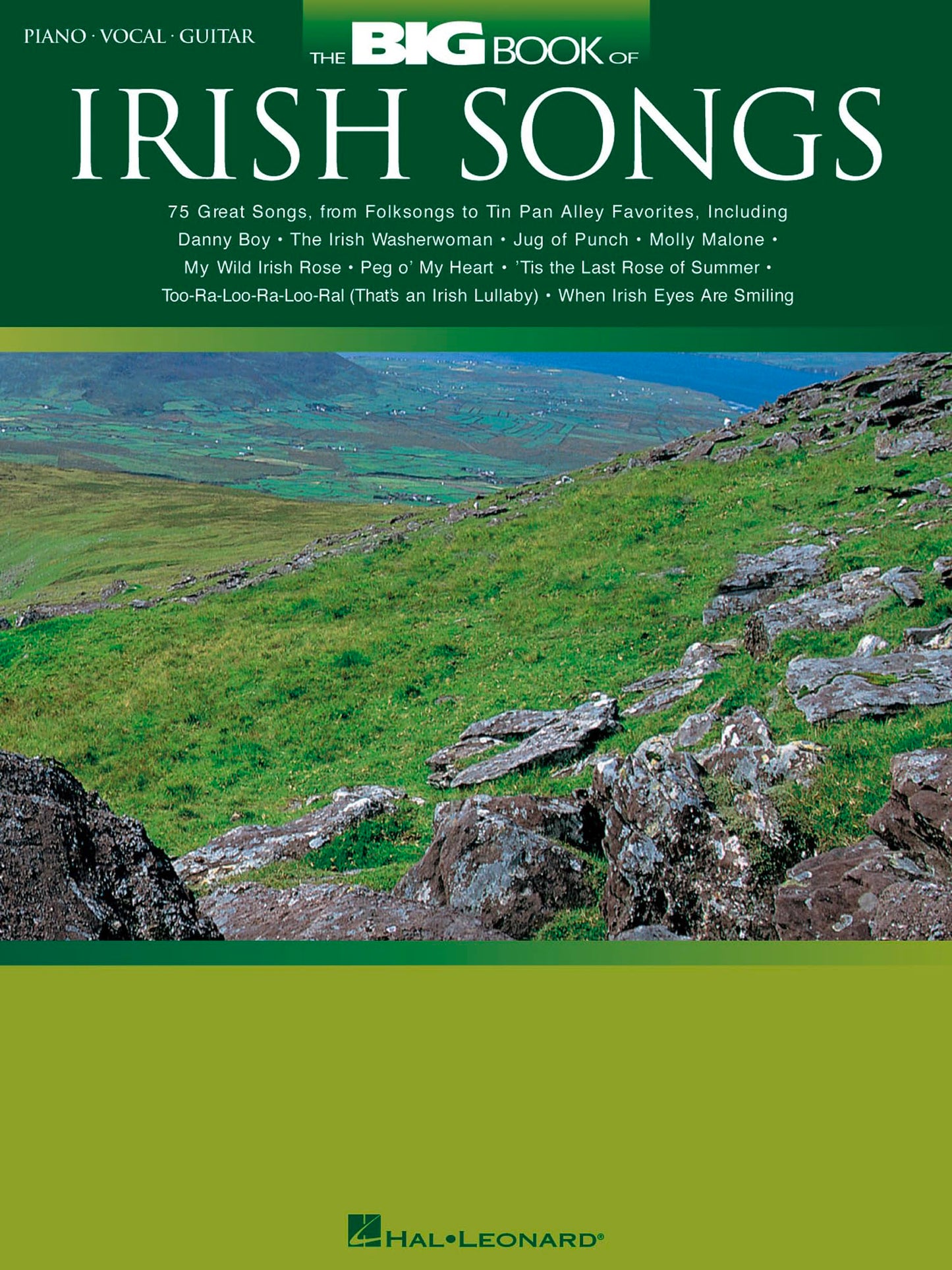 The Big Book of Irish Songs - Piano, Vocal, Guitar Sheet Music Songbook  76 Beloved Irish Tunes Including Danny Boy, Molly Malone, Wild Rover and More  Hal Leonard Music Book for All Levels
