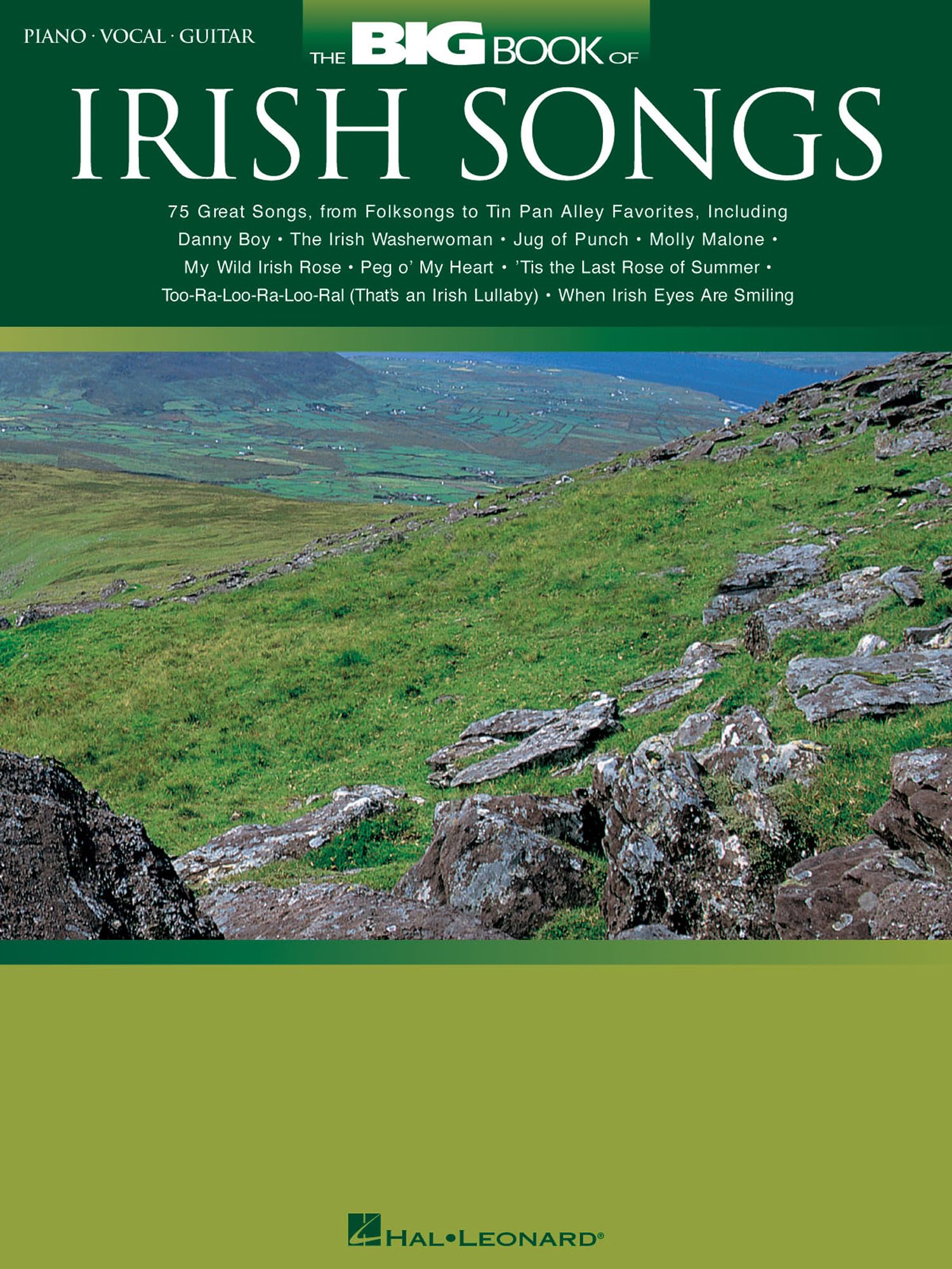The Big Book of Irish Songs - Piano, Vocal, Guitar Sheet Music Songbook  76 Beloved Irish Tunes Including Danny Boy, Molly Malone, Wild Rover and More  Hal Leonard Music Book for All Levels