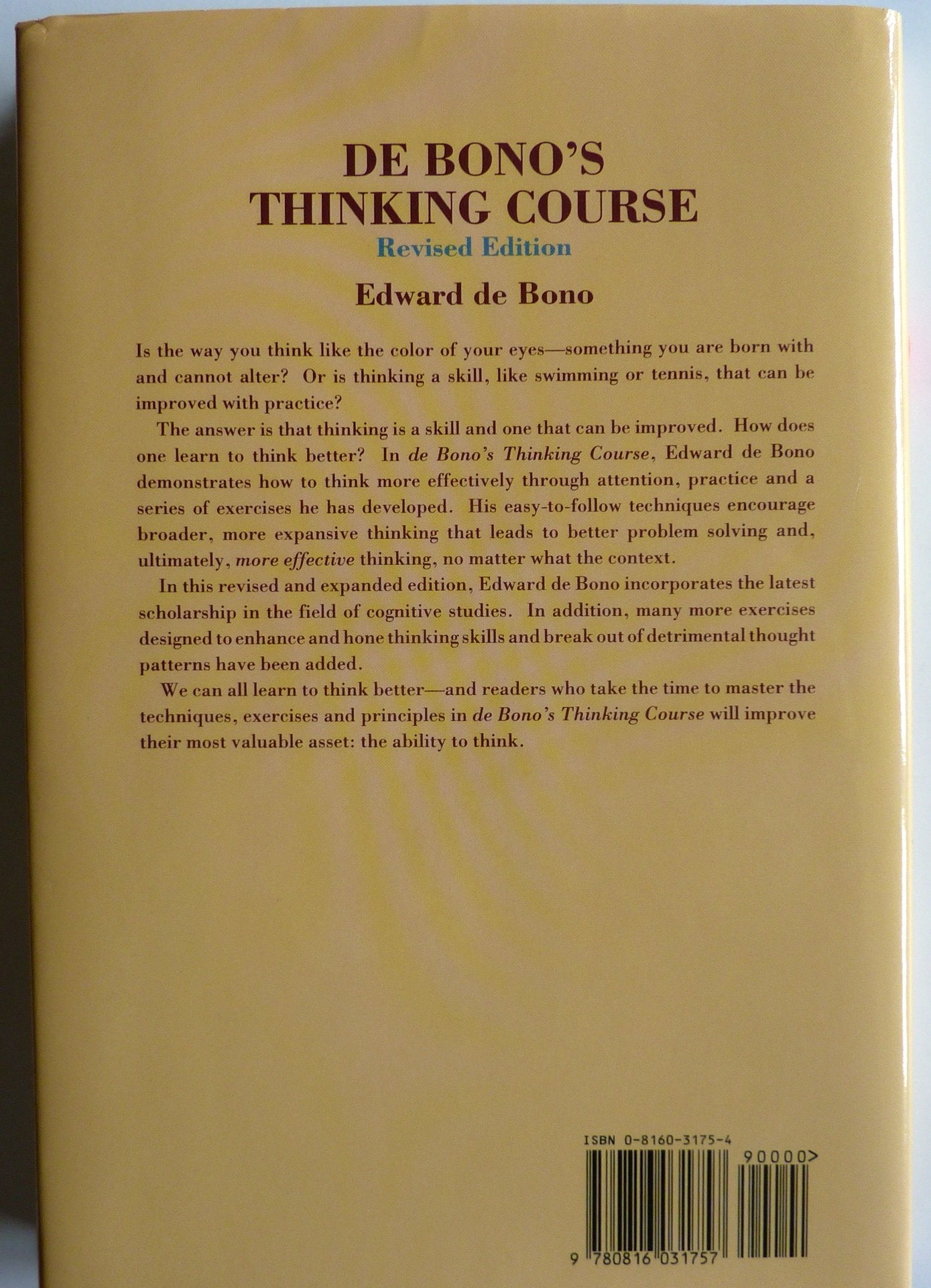 De Bono's Thinking Course