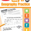 Evan-Moor Daily Geography Practice, Grade 3, Homeschooling and Classroom Resource Workbook, Reproducible Worksheets, Teaching Edition, Downloadable Maps, USA, World, Continents, Oceans, Countries