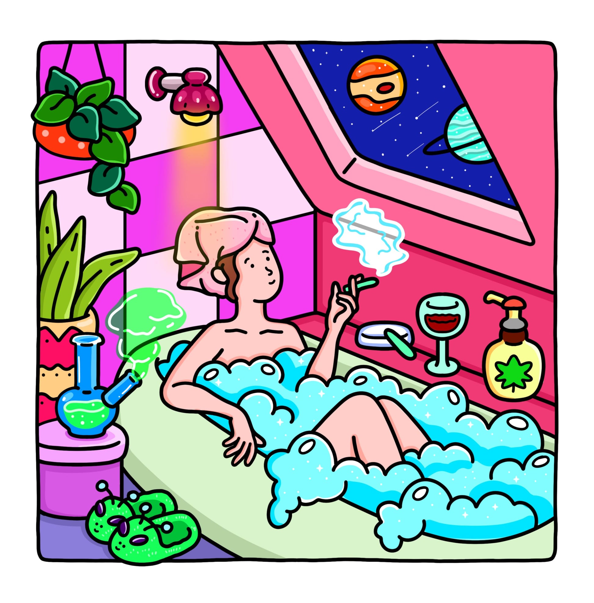 Stoner Life: High and Wild Coloring Book for Adults