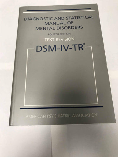 Diagnostic and Statistical Manual Mental Disorders